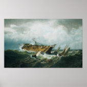Schiffbruch von Nantucket im Sturm - Poster (Vorne)