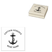 Schiffchenanker Kapitän Benutzerdefiniert Gummistempel (Stempel)