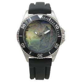 Schiffe: Abend Sun (von Konstantin Bogaevsky) Armbanduhr