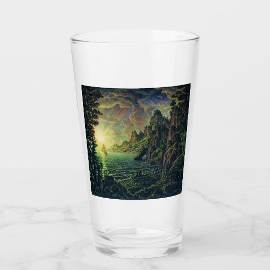 Schiffe: Abend Sun (von Konstantin Bogaevsky) Glas (Vorderseite)