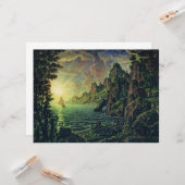 Schiffe: Abend Sun (von Konstantin Bogaevsky) Karte (Vorderseite/Rückseite Beispiel)