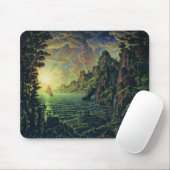 Schiffe: Abend Sun (von Konstantin Bogaevsky) Mousepad (Mit Mouse)