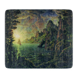 Schiffe: Abend Sun (von Konstantin Bogaevsky) Schneidebrett