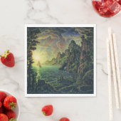 Schiffe: Abend Sun (von Konstantin Bogaevsky) Serviette (Beispiel)