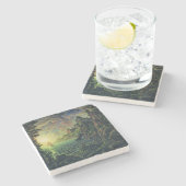 Schiffe: Abend Sun (von Konstantin Bogaevsky) Steinuntersetzer (Seitenansicht)