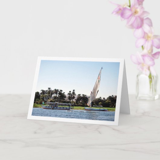 Schiffe am Nil, Luxor Karte (Orchidee)