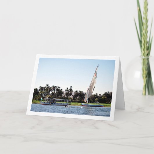 Schiffe am Nil, Luxor Karte (Vorderseite)