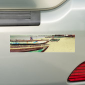 Schiffe am Tropical Beach Autoaufkleber (Auf Auto)