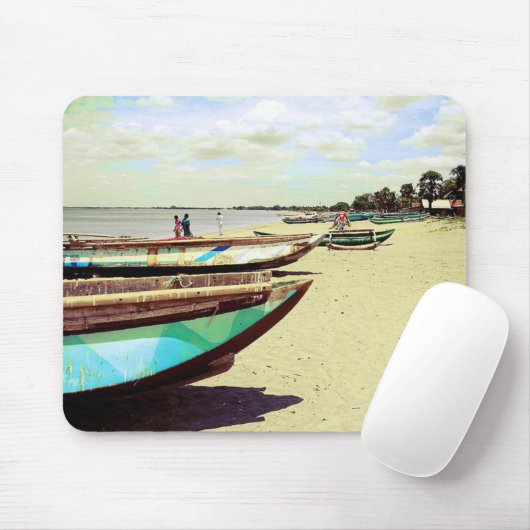 Schiffe am Tropical Beach Mousepad (Mit Mouse)