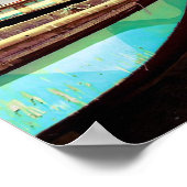 Schiffe am Tropical Beach Poster (Ecke)