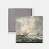Schiffe auf dem Mohnmeer Magnet (Vorderseite/Rückseite)