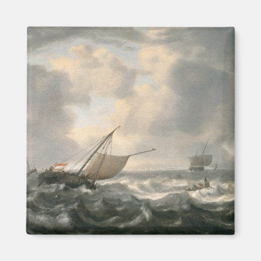 Schiffe auf dem Mohnmeer Magnet (Vorne)