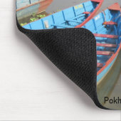 Schiffe auf dem Phewa-See Mousepad (Ecke)