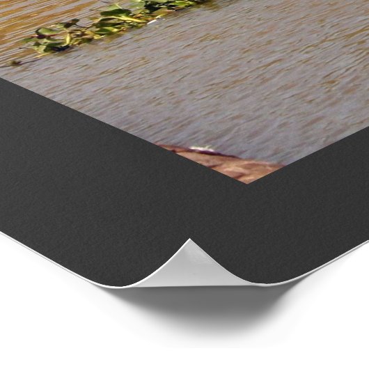 Schiffe auf dem Schwarzen Fluss Poster (Ecke)