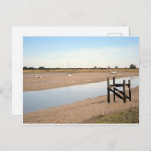 Schiffe auf den Mudflats Postkarte (Vorne/Hinten)