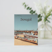 Schiffe auf der Insel Gorée Dakar Region Senegal Postkarte (Stehend Vorderseite)