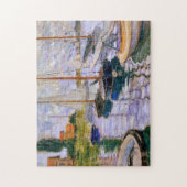 Schiffe auf der Seine von Claude Monet Puzzle (Vertikal)