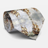 Schiffe auf See 1632 Krawatte (Gerollt)