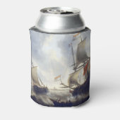 Schiffe auf See 1660er Dosenkühler (Kanne Rückseite)