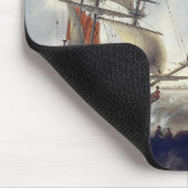 Schiffe auf See 1660er Mousepad (Ecke)