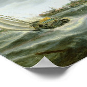 Schiffe auf See Poster (Ecke)