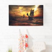 Schiffe auf stürmischem Meer Banner (Insitu)