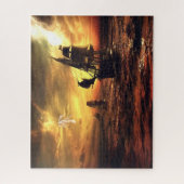 Schiffe auf stürmischem Meer Puzzle (Vertikal)