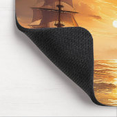 Schiffe bei Sunset Mousepad (Ecke)