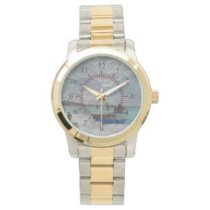 Schiffe Boot Strand Claude Monet Natur Frieden Sch Armbanduhr