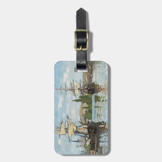 Schiffe Claude Monets |, die auf die Seine in Gepäckanhänger (Vorderseite vertikal)