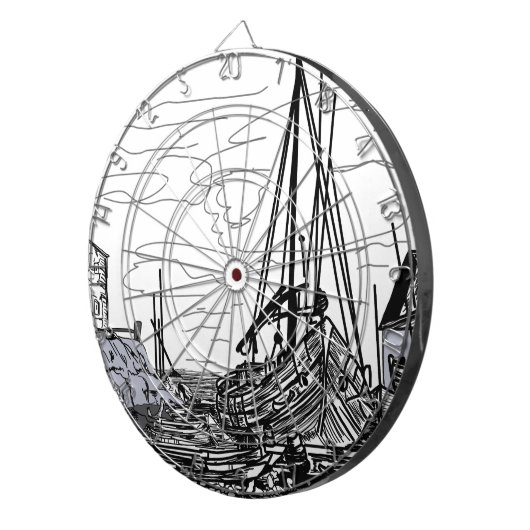 Schiffe Dartscheibe (Vorderseite rechts)
