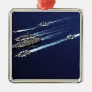 Schiffe der Abraham Lincoln Carrier Strike Group Ornament Aus Metall