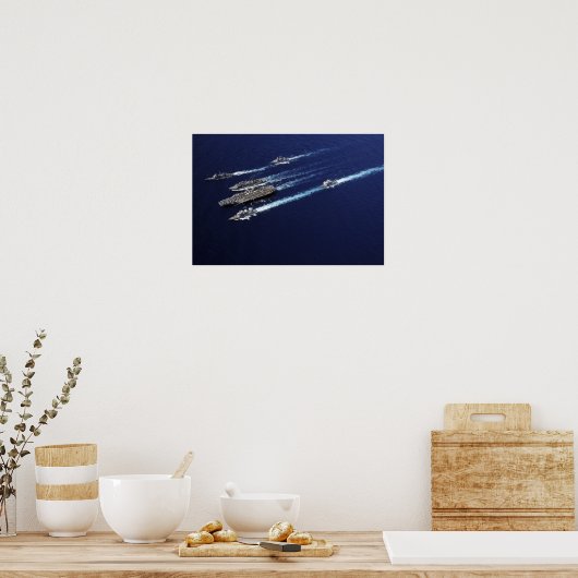 Schiffe der Abraham Lincoln Carrier Strike Group Poster (Küche)