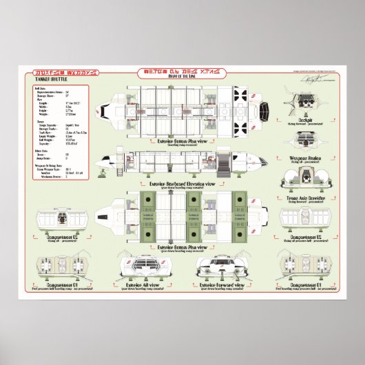 Schiffe der Flotte Tanker Ref. Übersicht Poster (Vorne)
