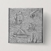 Schiffe der frühen spanischen Navigatoren Button (Vorderseite)