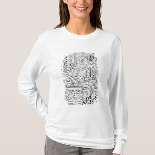 Schiffe der frühen spanischen Navigatoren T-Shirt (Vorderseite)