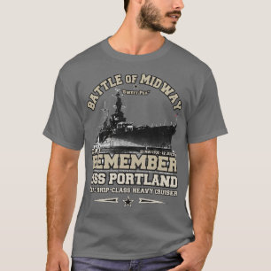 Schiffe der USS Portland CA33 Heavy Cruiser T-Shirt