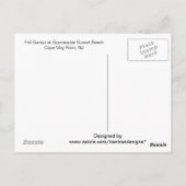 Schiffe, die den Fall überfahren Sunset at Cape Ma Postkarte (Rückseite)