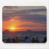 Schiffe, die unter Fall fahren Sunset Mousepad (Vorne)