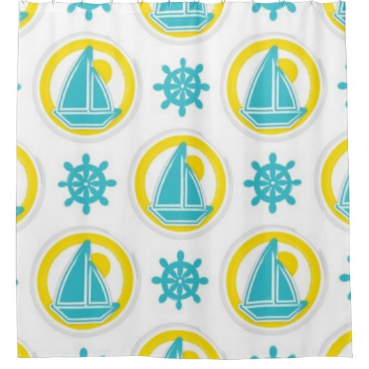 Schiffe Duschvorhang (Vorderseite)