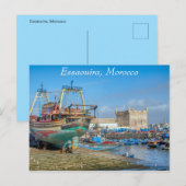 Schiffe Essaouira Marokko Postkarte (Vorne/Hinten)