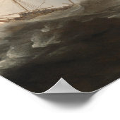 Schiffe, Gale - Willem van de Velde Kunstposter Poster (Ecke)