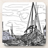 Schiffe Getränkeuntersetzer (Vorderseite)