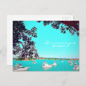Schiffe im Hafen Drummoyne Sydney Postkarte (Vorne/Hinten)