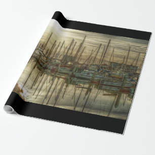 Schiffe im Hafen Geschenkpapier