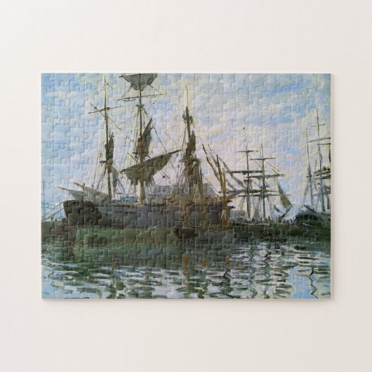 Schiffe im Hafen Monet Fine Art Puzzle (Horizontal)