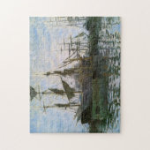 Schiffe im Hafen Monet Fine Art Puzzle (Vertikal)