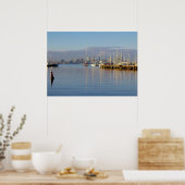 Schiffe im Hafen Poster (Küche)