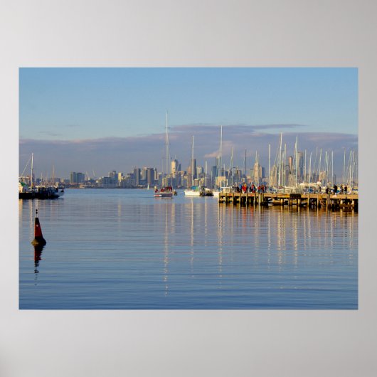 Schiffe im Hafen Poster (Vorne)