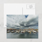 Schiffe im Hafen Postkarte (Vorne/Hinten)